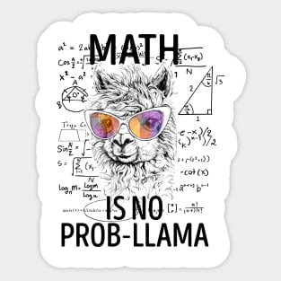 Math Is No Prob-Llama Sticker